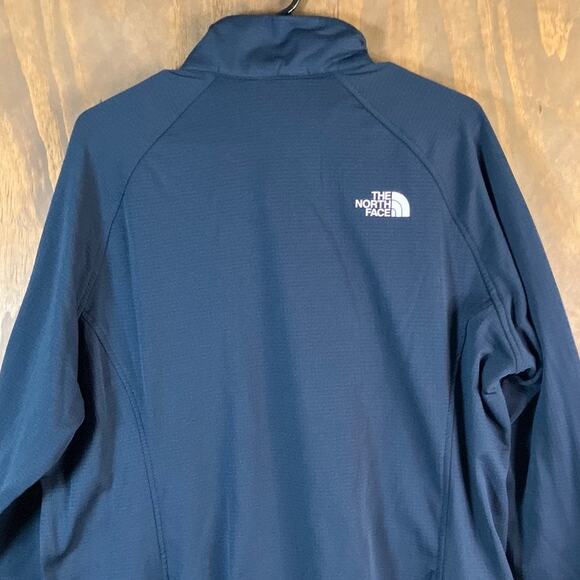 The North Face Womens Sweatshirt Navy Blue 1/4 Zip Mock Long Sleeve Stretch XXL - Picture 11 of 12